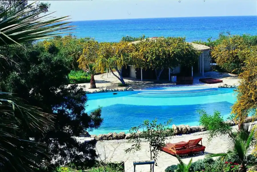Pool with sea view